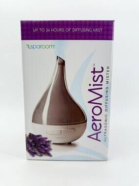 SpaRoom AeroMist Ultrasonic Diffusing Mister Essential Oil Diffuser Open Box New